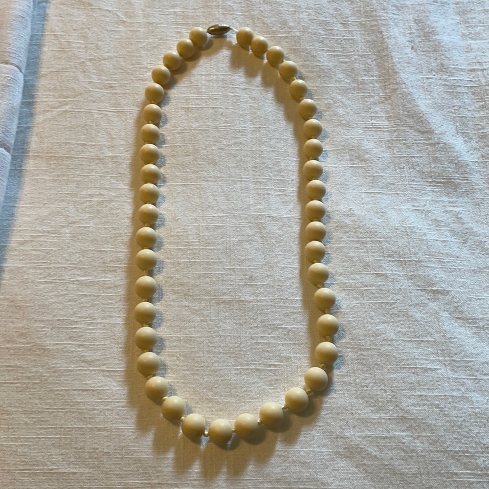 Stylish necklace for baby to chew while Mom stays in style!